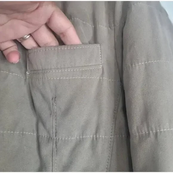 Cc Collection O. Wear Corneliani  Suede Sueretto Jacket taupe sz 44 - Picture 7 of 16